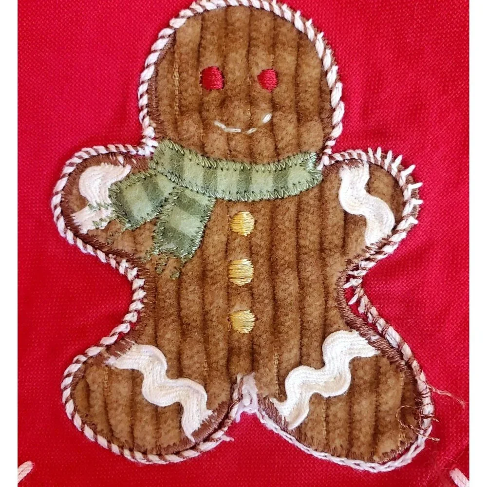 Vtg Christmas Tablecloth 36x36